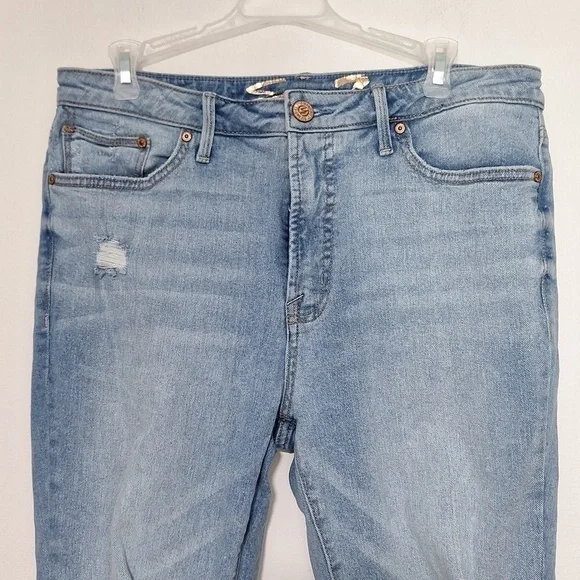 Distressed Blue Women's Jeans - Picture 2 of 10